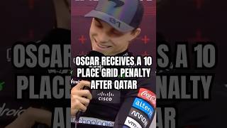 10 place grid penalty for Oscar after Qatar F1 2024 f1 oscarpiastri maxverstappen formula1 [upl. by Etnor]