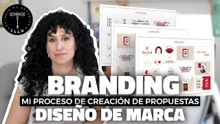 DISEÑO de propuestas de BRANDING  Mi proceso creativo como diseñadora de marcas para emprendedores [upl. by Evangelina]