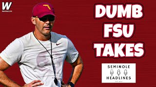 DUMB MEDIA TAKES on FSU Football  Seminole Headlines FSU [upl. by Macknair]