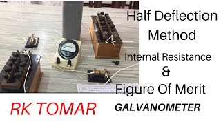 Half deflection method  Resistance and Figure of merit of Galvanometer  galvanometer  Rktomar [upl. by Snah]