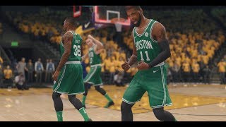 NBA Live 18 Warriors vs Celtics  OT Clutch Kyrie Irving Does it Again [upl. by Ebert174]