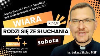 EWANGELIA NA DZIŚ  210924sob  Mt 9 913  ks Łukasz Skołud MSF wiararodzisięzesłuchania [upl. by Haret45]