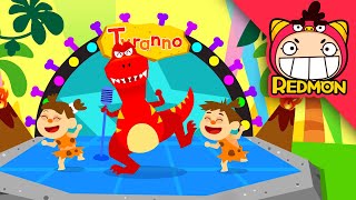 TRex Song 3  Dinosaur songs  Tyrannosaurus  Nursery Rhymes  REDMON Kids songs [upl. by Kcirrem17]