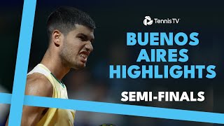 Alcaraz vs Jarry Diaz Acosta vs Coria in Argentine Derby  Buenos Aires 2024 SemiFinal Highlights [upl. by Ahsemo50]