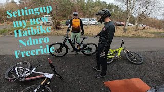 Haibike Nduro 8 Freeride setup and dialling in 2nd ride [upl. by Sapers]