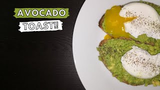 AVOCADO TOAST con uovo in camicia e tuorlo morbido  Ricetta del fuorisede [upl. by Ahsaele]