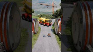 Truck VS Jack Hammer 😱 beamNG drive shorts beamng beamngdrive shortvideo [upl. by Terzas]