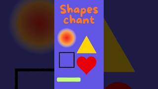 Shapes Chant  Shapes for Children  2d Shapes  Shapes Song [upl. by Faydra]