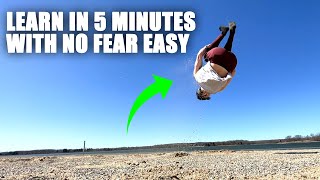 Learn How to Flip Without Doing A Flip  The Cool Parkour Side Tuck  Not Scary [upl. by Ahar]