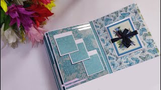 SCRAPBOOK TUTORIAL  BEAUTIFUL HANDMADE SCRAPBOOK ALBUM  SCRAPBOOK MAKING IDEAS [upl. by Yerdna]