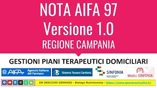 AIFA NOTA 97 Guida compilazione piani terapeutici [upl. by Tengler742]