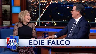 Edie Falco Has A Special Relationship With The Cops In Her New York Neighborhood [upl. by Sosthina]