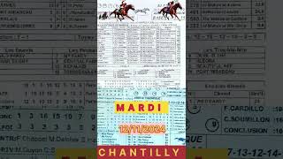 Programme quinté analyse  CHANTILLY  MARDI  12112024 [upl. by Areehs]