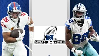 NFC Championship Game Dallas Cowboys at New York Giants [upl. by Erasaec]