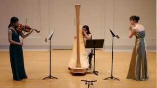 Claude Debussy Sonata for flute viola and harp [upl. by Noram]