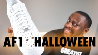 Air Force 1 Jason Vorhees Halloween 2024 On Foot Sneaker Review QuickSchopes 747 Schopes IB4025 100 [upl. by Eibur]