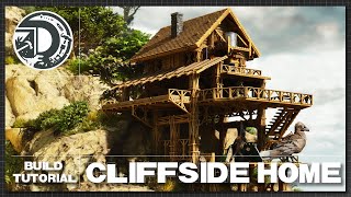 ARK Survival Ascended  Cliffside Home  Build Tutorial [upl. by Kire739]