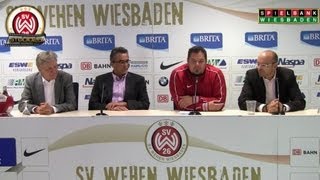 SVWW Pressekonferenz Vorstellung neuer Geschäftsführer SV Wehen Wiesbaden [upl. by Ellata]