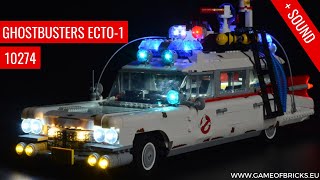 LEGO Ghostbusters ECTO1 10274 Light Kit Sound Version [upl. by Cheyney]