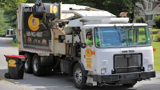 Marchand Waste’s Bridgeport Garbage Truck Packing Trash [upl. by Aneeled984]