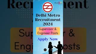 Delhi Metro Recruitment 2024 70k Salary for Engineers [upl. by Edora13]