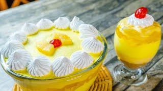 Pineapple Trifle Delight  Pineapple Dessert Recipe  Easy And Best Recipe  Khanams Kitchen [upl. by Ayor]