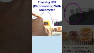 Checking LDR Photoresistor With Multimeter [upl. by Rehpetsirhc]