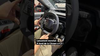 Lancement mondial  A bord la nouvelle Citroen C3 ou plutôt eC3 [upl. by Leiva]