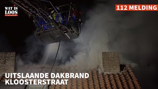 UITSLAANDE DAKBRAND KLOOSTERSTRAAT [upl. by Megen]