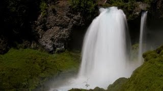 ♥♥ Relaxing 3Hour Video of Large Waterfall [upl. by Gayleen]