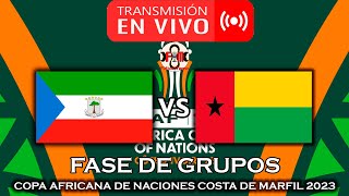 GUINEA ECUATORIAL 🇬🇶 VS 🇬🇼 GUINEABISÁU EN VIVO  COPA AFRICANA DE NACIONES 2023  FÚTBOL MAGNO [upl. by Beverly]