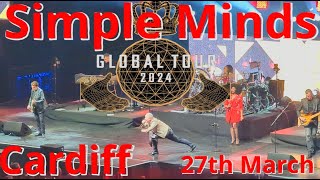 Simple Minds Global Tour Full 2024 Live in Cardiff 27 03 24 [upl. by Aivekal]