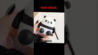 🧡Olha que coisinha mais fofa 🐼 Capa de fone de ouvido sem fio 😍 achadinhos viralvideo [upl. by Aronel]