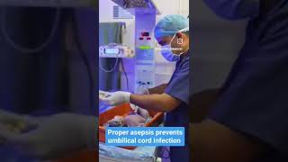 Strict asepsis during cord cutting of newborn baby  Dr Rushikesh kute pediatrician amp neonatologist [upl. by Cioffred96]