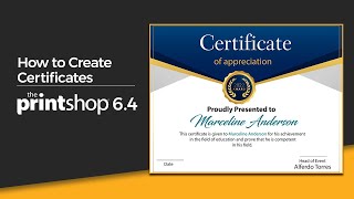 How to make Certificates in The Print Shop 64 [upl. by Latton119]