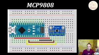 I2CTemperatursensor MCP9808  Ansteuerung mittels Arduino Nano [upl. by Tati615]