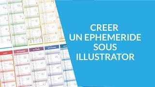 Crée un éphéméride de calendrier sous Illustrator [upl. by Arev]