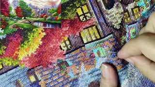 THE AMBILIGHT PART 8  CROSS STITCH TIMELAPSE FaridaFavo stitchwithme crossstitch [upl. by Sargent]