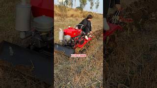 Twin cylinder 50hp crawler rotary cultivator [upl. by Market861]