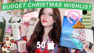 50 christmas wishlist ideas amp budget gift guide christmas wishlist 2023 [upl. by Yeldah]