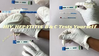 HOW TO DO HIV HEPATITIS B amp HEPATITIS C Tests Yoursef [upl. by Aeriela]