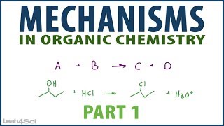 Intro to Orgo Mechanisms Nucleophilic Attack and Loss of Leaving Group [upl. by Atiuqrehs]