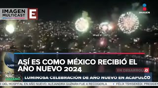 Luminosa celebración de año nuevo en Acapulco [upl. by Coopersmith]