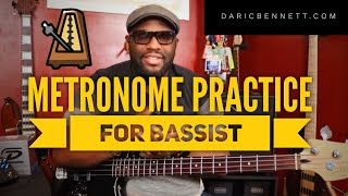 How to Practice with a Metronome  Bass Guitar Lessons  Daric Bennett Bass Lessons [upl. by Armelda]