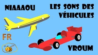 Dessins animés pour les bébés les sons des moyens de transport Les premiers mots en français [upl. by Kira]