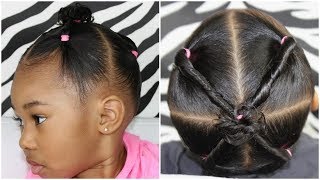 4 ponytails with Twists  Easy Hairstyle for Toddlers [upl. by Eiznekcam]