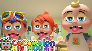 CoComelon Pizza Song Nursery Rhymes Kids Songs Big Mouth Version [upl. by Ambrosio]