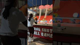 In Houston at the carnival playing hoop game shorts carnival basketball [upl. by Minoru]