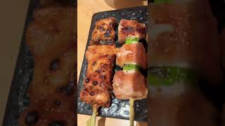 food yakitori japanesefood deliciousfood tastyfood foodie foodvlogger kristinevlog yum [upl. by Deraj]