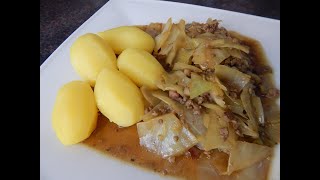 Weißkohl  Schmorkohl oder geplatzte Kohlroulade [upl. by Chessy]